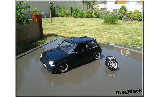 Renault 5 Turbo 1/18 Norev GT green Abyss jantes BBS diecast model cars