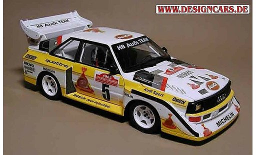 Audi S1 s1 1/18 Autoart san remo 1985 diecast model cars