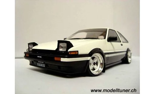 Toyota Trueno Drift 1/18 Autoart preparation diecast model cars