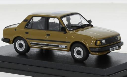 Diecast model cars Skoda 120 Base L brown 1984 1/43 Abrex
