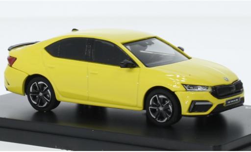Diecast model cars Skoda Octavia RS IV yellow 2020 1/43 Abrex