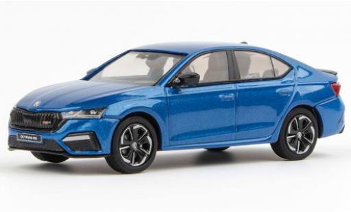 Diecast model cars Skoda Octavia RS IV metallise blue 2020 1/43 Abrex
