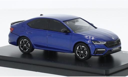 Diecast model cars Skoda Octavia RS IV metallise blue 2020 1/43 Abrex