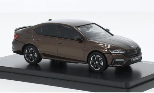Diecast model cars Skoda Octavia RS IV metallise brun 2020 1/43 Abrex