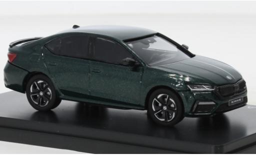 Diecast model cars Skoda Octavia RS IV metallise green 2020 1/43 Abrex