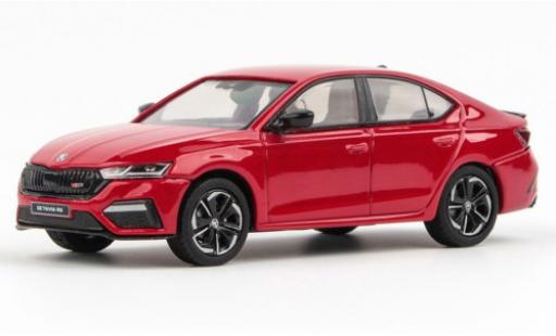 Diecast model cars Skoda Octavia RS IV metallise red 2020 1/43 Abrex