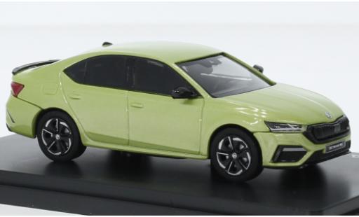 Diecast model cars Skoda Octavia RS IV metallise la chaux 2020 1/43 Abrex