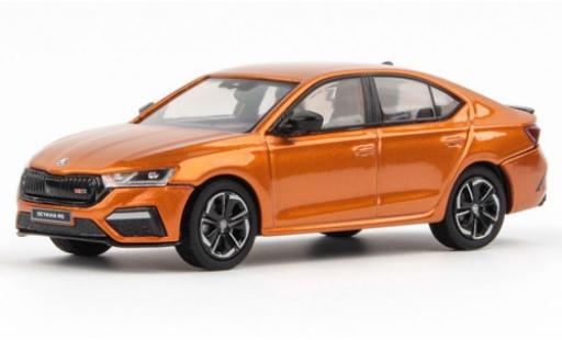 Diecast model cars Skoda Octavia RS IV metallise orange 2020 1/43 Abrex