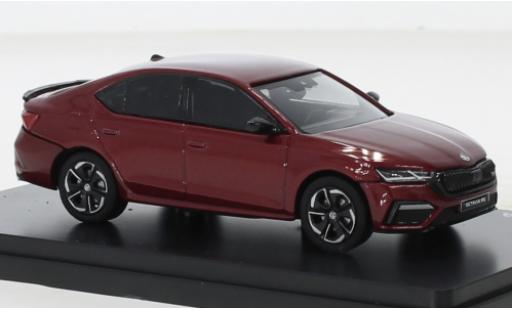 Diecast model cars Skoda Octavia RS IV metallise red 2020 1/43 Abrex