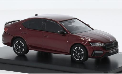 Diecast model cars Skoda Octavia RS IV metallise red 2020 1/43 Abrex