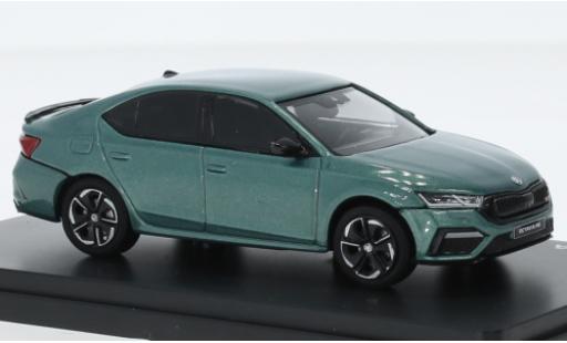 Diecast model cars Skoda Octavia RS IV metallise green 2020 1/43 Abrex