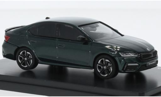 Diecast model cars Skoda Octavia RS IV metallise green 2020 1/43 Abrex