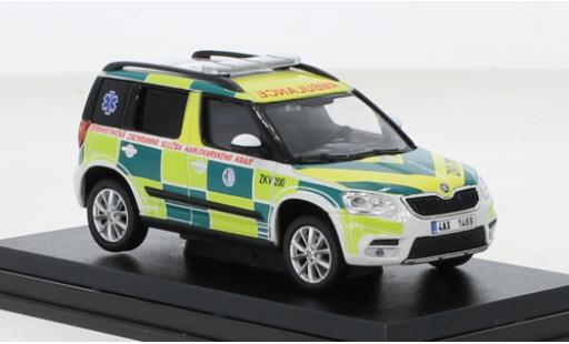 Diecast model cars Skoda Yeti FL ZZS Karlovarskeho Kraje 200 2013 1/43 Abrex