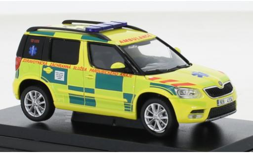 Diecast model cars Skoda Yeti FL ZZS Pardubickeho Kraje 161 2013 1/43 Abrex