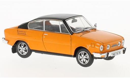 Diecast model cars Skoda 110 R orange/black 1/43 Abrex