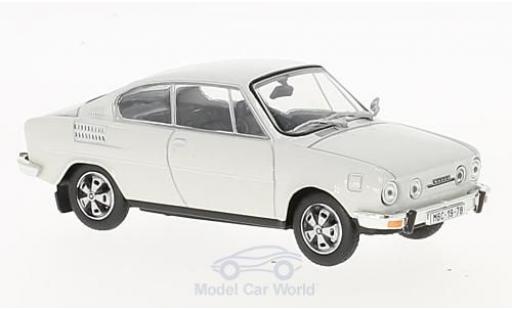 Diecast model cars Skoda 110 R white 1/43 Abrex