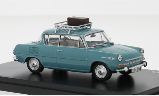 Diecast model cars Skoda 1100MBX Base 0MBX blue 1969 1/43 Abrex