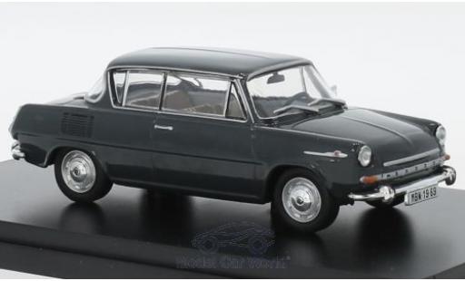 Diecast model cars Skoda 1100MBX Base 0MBX grey 1969 1/43 Abrex
