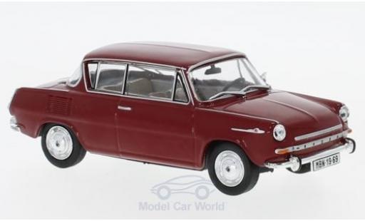 Diecast model cars Skoda 1100MBX Base 0MBX red 1969 1/43 Abrex