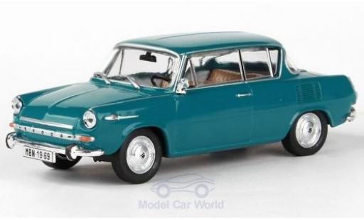 Diecast model cars Skoda 1100MBX Base 0MBX turquoise 1969 1/43 Abrex