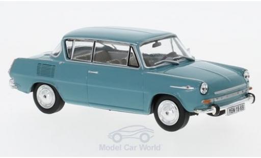 Diecast model cars Skoda 1100MBX Base 0MBX turquoise 1969 1/43 Abrex