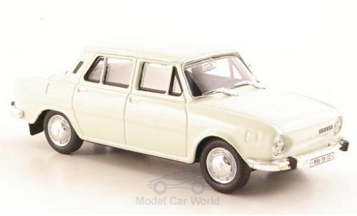 Diecast model cars Skoda 110 L white 1973 1/43 Abrex