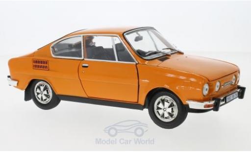 Diecast model cars Skoda 110 R Coupe orange 1980 1/18 Abrex