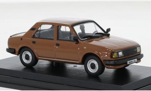 Diecast model cars Skoda 120 Base L brown 1984 1/43 Abrex