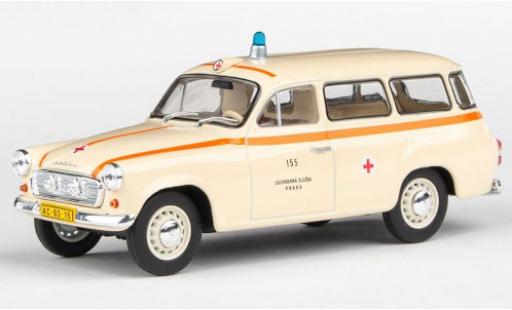Diecast model cars Skoda 120 Ambulanz 2 Ambulance Sanitka (CZ) 1964 ZS Praha 155 1/43 Abrex