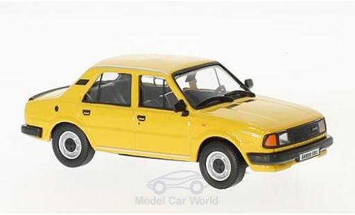 Diecast model cars Skoda 120 Base L yellow 1984 1/43 Abrex