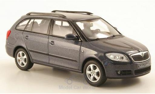 Diecast model cars Skoda Fabia Combi II metallic grey 1/43 Abrex