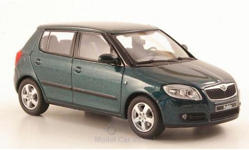 Diecast model cars Skoda Fabia Base II metallic green 2006 1/43 Abrex