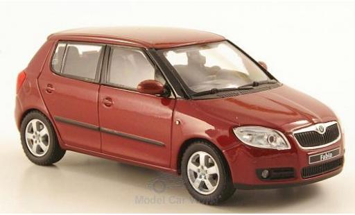 Diecast model cars Skoda Fabia Base II metallic red 2006 1/43 Abrex