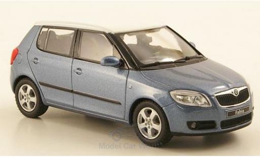 Diecast model cars Skoda Fabia Base II metallic grey/white 2006 1/43 Abrex