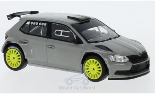Diecast model cars Skoda Fabia R5 III grey 2015 1/43 Abrex
