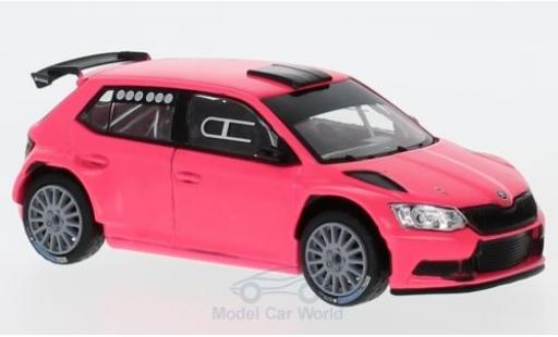 Diecast model cars Skoda Fabia R5 III matt-pink 2015 1/43 Abrex