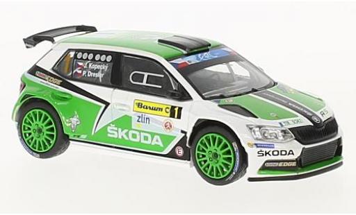 Diecast model cars Skoda Fabia R5 III No.1 Barum Rally Zlin 2015 J.Kopecky/P.Dresler 1/43 Abrex