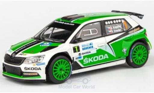 Diecast model cars Skoda Fabia R5 III No.1 Rally Bohemia 2015 J.Kopecky/P.Dresler 1/43 Abrex
