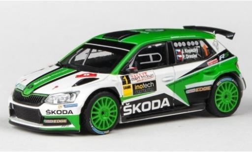 Diecast model cars Skoda Fabia R5 III No.1 Motorsport Rally Cesky Krumlov 2017 J.Kopecky/P.Dresler 1/43 Abrex