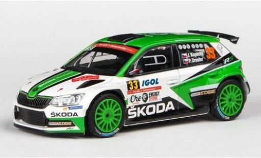 Diecast model cars Skoda Fabia R5 III No.33 Che Guevara Energy Drink Rally WM Tour de Corse 2017 J.Kopecky/P.Dresler 1/43 Abrex