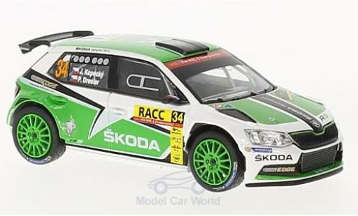 Diecast model cars Skoda Fabia R5 III No.34 Rally WM Rally Catalunya 2016 J.Kopecky/P.Dresler 1/43 Abrex
