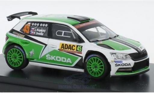 Diecast model cars Skoda Fabia R5 III No.45 Rally WM Rally Germany 2015 J.Kopecky/P.Dresler 1/43 Abrex