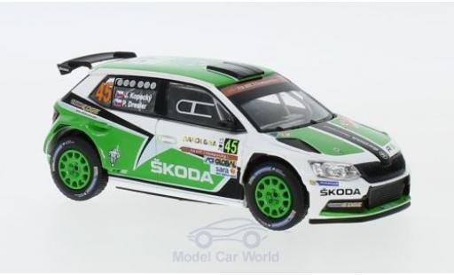 Diecast model cars Skoda Fabia R5 III No.45 Rally WM Rally Sardinien 2015 J.Kopecky/P.Dresler 1/43 Abrex