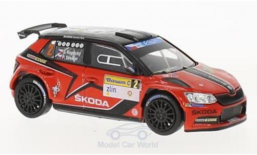 Diecast model cars Skoda Fabia R5 III white No.2 Barum Rally Zlin 2016 J.Kopecky/P.Dresler 1/43 Abrex