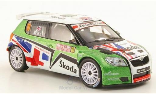 Diecast model cars Skoda Fabia S2000 No.10 Rally Monte-Carlo 2010 G.Wilks/P.Pugh 1/43 Abrex