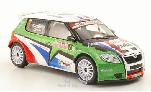 Diecast model cars Skoda Fabia S2000 No.7 Rally Monte-Carlo 2010 Vouilloz 1/43 Abrex