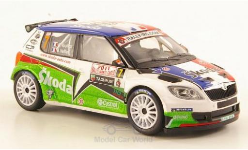 Diecast model cars Skoda Fabia S2000 No.7 Rally Monte-Carlo 2011 Vouilloz 1/43 Abrex