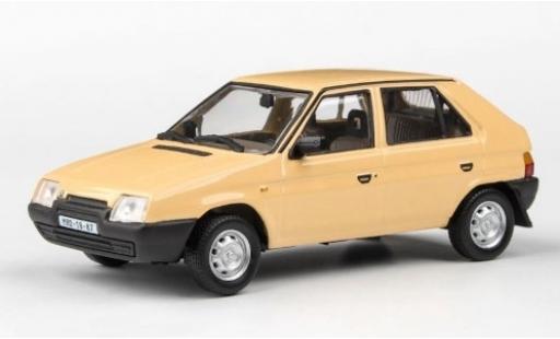 Diecast model cars Skoda Favorit 136L beige RHD 1988 1/43 Abrex