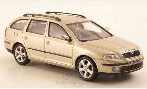 Diecast model cars Skoda Octavia Combi metallic beige 2004 1/43 Abrex