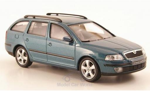 Diecast model cars Skoda Octavia Combi metallic green 2004 1/43 Abrex